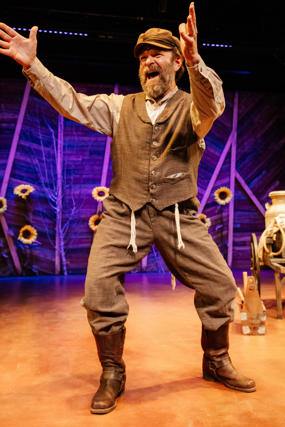 Tim Moore as Tevye in &ldquo;If I Were a Rich Man&rdquo; from &ldquo;Fiddler on the Roof.&rdquo; The classic musical is one of three in Thingamajig Theatre Company&rsquo;s summer repertory season at the Pagosa Springs Center for the Arts.