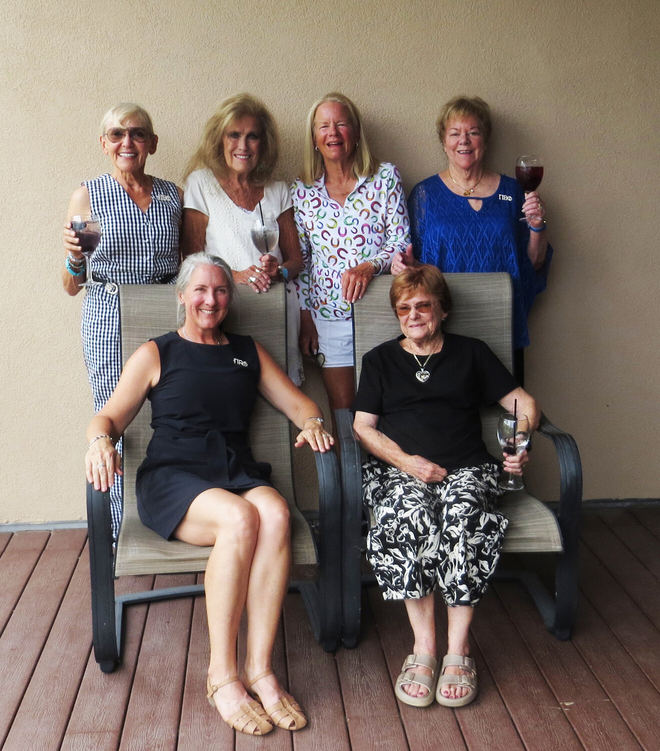 Several members of the local Pi Beta Phi Alumnae Club in Pagosa Springs gathered at the home of Laurie Williams on Aug. 20 for a delightful summer visit and casual lunch. In the back row, left to right, are Laurie Williams, Paula Tennant, Joni Rose and Carole Howard. In the front row, left to right, are Kara Cook and Melissa McDonald. Pi Beta Phi was founded in 1867 at Monmouth College in Illinois, one of the first women&rsquo;s sororities in the country. Today there are 129 Pi Phi chapters at universities in the U.S. and Canada, and 195 alumnae clubs around the world.