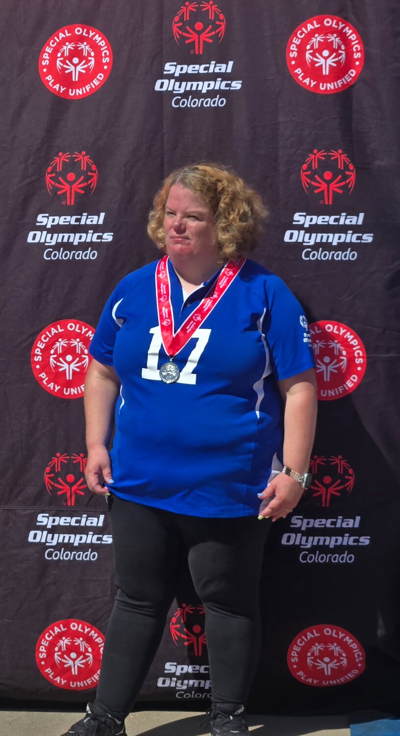 The Pagosa Springs Smashers took a bronze medal for their division in the Colorado Special Olympic State Games on Aug. 23 at Leon Young Park in Colorado Springs. Athletes playing for the Smashers were Servando Ramos, Christopher Brown, Andy Arnold, Levi Brown, Samuel Kelly, Zack Irons, Michael Schmidt; Partners Valerie Lucas, Kate Smith, Jim Smith, Thomas Jones; and coaches Bryan Looper and Bill Arnold. Meredith Irons took a silver medal in skills. Andy Arnold opened the tournament by singing the national anthem.
