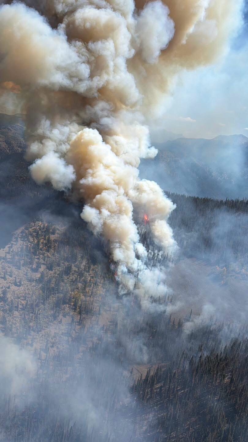 The Swiss Roll Fire is pictured on Sept. 11.