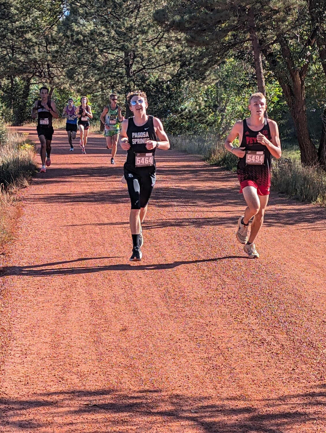 Pirate Miles Dempster runs en route to a 17th place finish at the Coronado Cougar Classic in Colorado Springs on Saturday, Sept. 19. The team finished third at the event.
