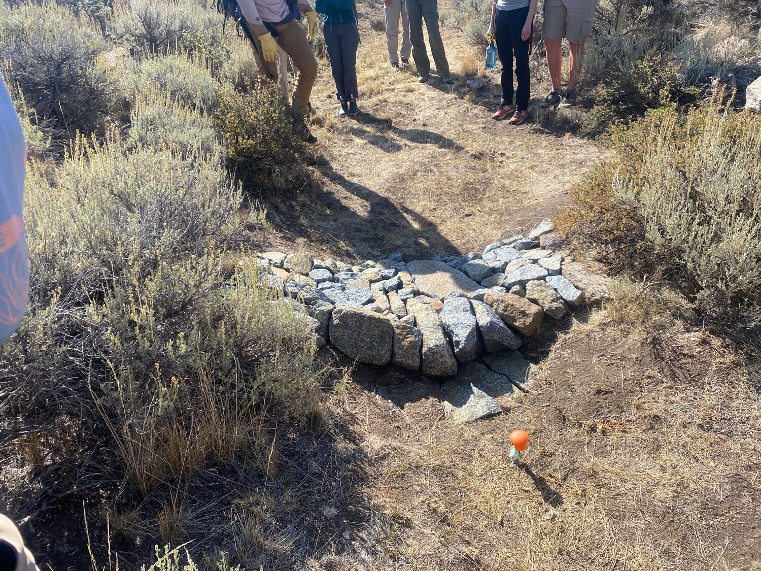 An example of a low-tech process-based restoration structure, a one-rock dam, under construction in Gunnison, Colo. The five-part docuseries &ldquo;Thinking Like Water&rdquo; will kick off this Thursday, Oct. 8, at the Liberty Theatre at 7 p.m.
