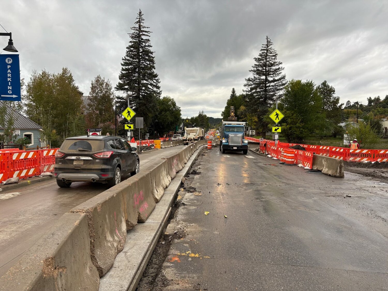 The traffic switch was completed early this week on the east end of the project. Motorists are driving on the south side of U.S. 160 while work continues on the north side.