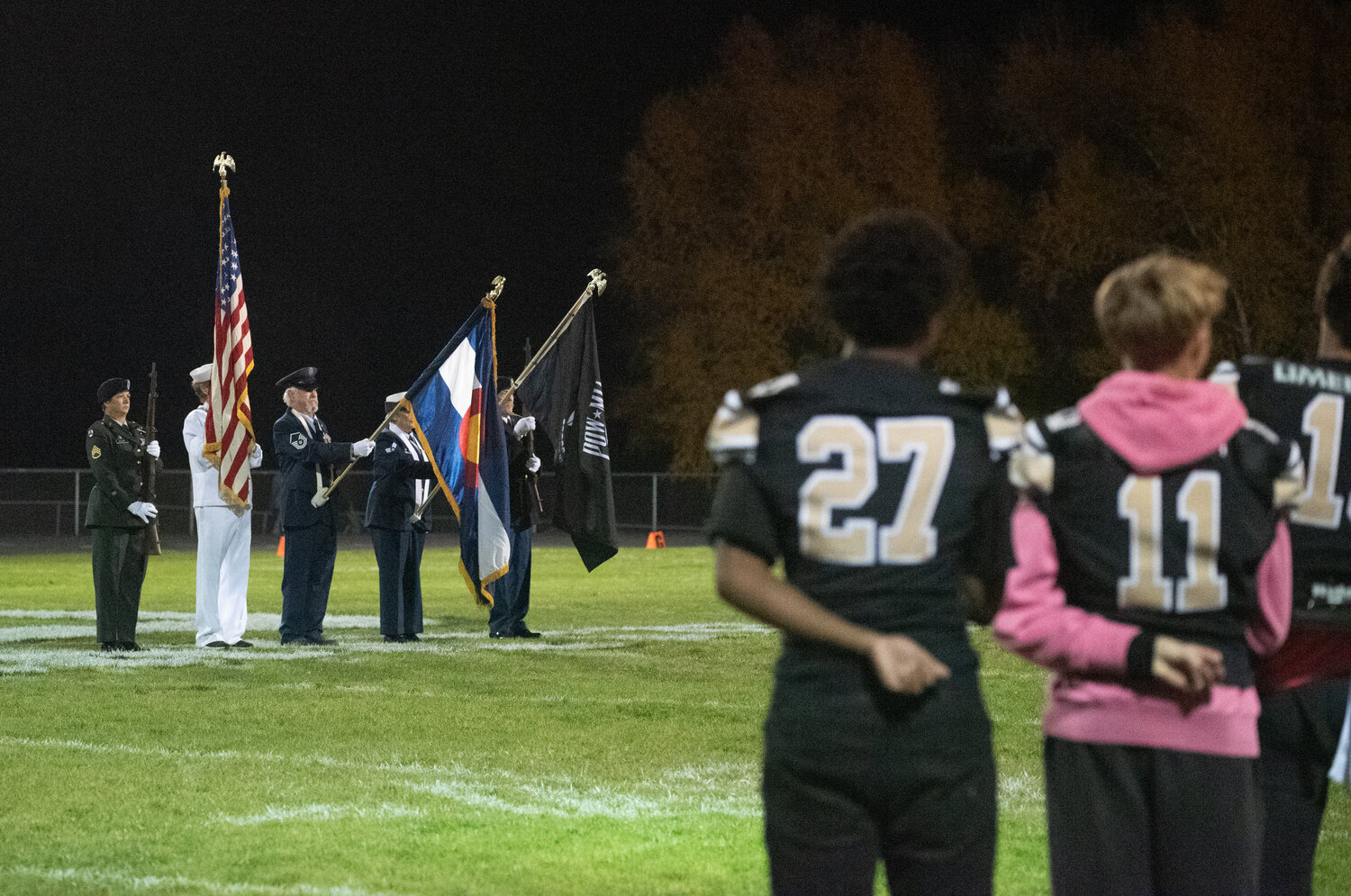 Pagosa Springs High School celebrates homecoming at the school&rsquo;s traditional homecoming football game &mdash; a victory for the Pirates. Homecoming festivities included introductions of the homecoming court: freshmen Xavier Lyman and Kyleah Coss; sophomores Chatwin Pickering and Ahrianna Martinez; juniors Hawkin Kafke and Darria Fiorenza; and seniors Devin Gonzalez (king) and Makaela Denton (queen), Gustav Fjeldheim and Sophie Martinez, and Braylon Landry and Teyann Quezada.