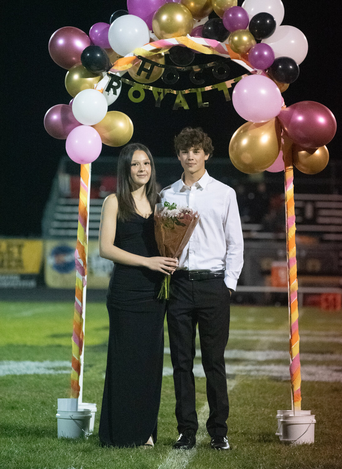 Pagosa Springs High School celebrates homecoming at the school&rsquo;s traditional homecoming football game &mdash; a victory for the Pirates. Homecoming festivities included introductions of the homecoming court: freshmen Xavier Lyman and Kyleah Coss; sophomores Chatwin Pickering and Ahrianna Martinez; juniors Hawkin Kafke and Darria Fiorenza; and seniors Devin Gonzalez (king) and Makaela Denton (queen), Gustav Fjeldheim and Sophie Martinez, and Braylon Landry and Teyann Quezada.