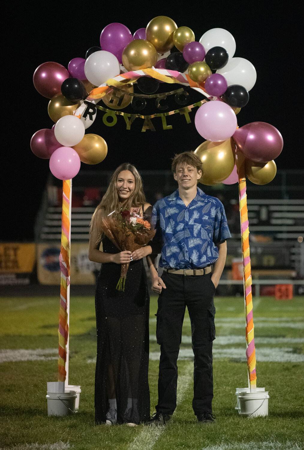 Pagosa Springs High School celebrates homecoming at the school&rsquo;s traditional homecoming football game &mdash; a victory for the Pirates. Homecoming festivities included introductions of the homecoming court: freshmen Xavier Lyman and Kyleah Coss; sophomores Chatwin Pickering and Ahrianna Martinez; juniors Hawkin Kafke and Darria Fiorenza; and seniors Devin Gonzalez (king) and Makaela Denton (queen), Gustav Fjeldheim and Sophie Martinez, and Braylon Landry and Teyann Quezada.