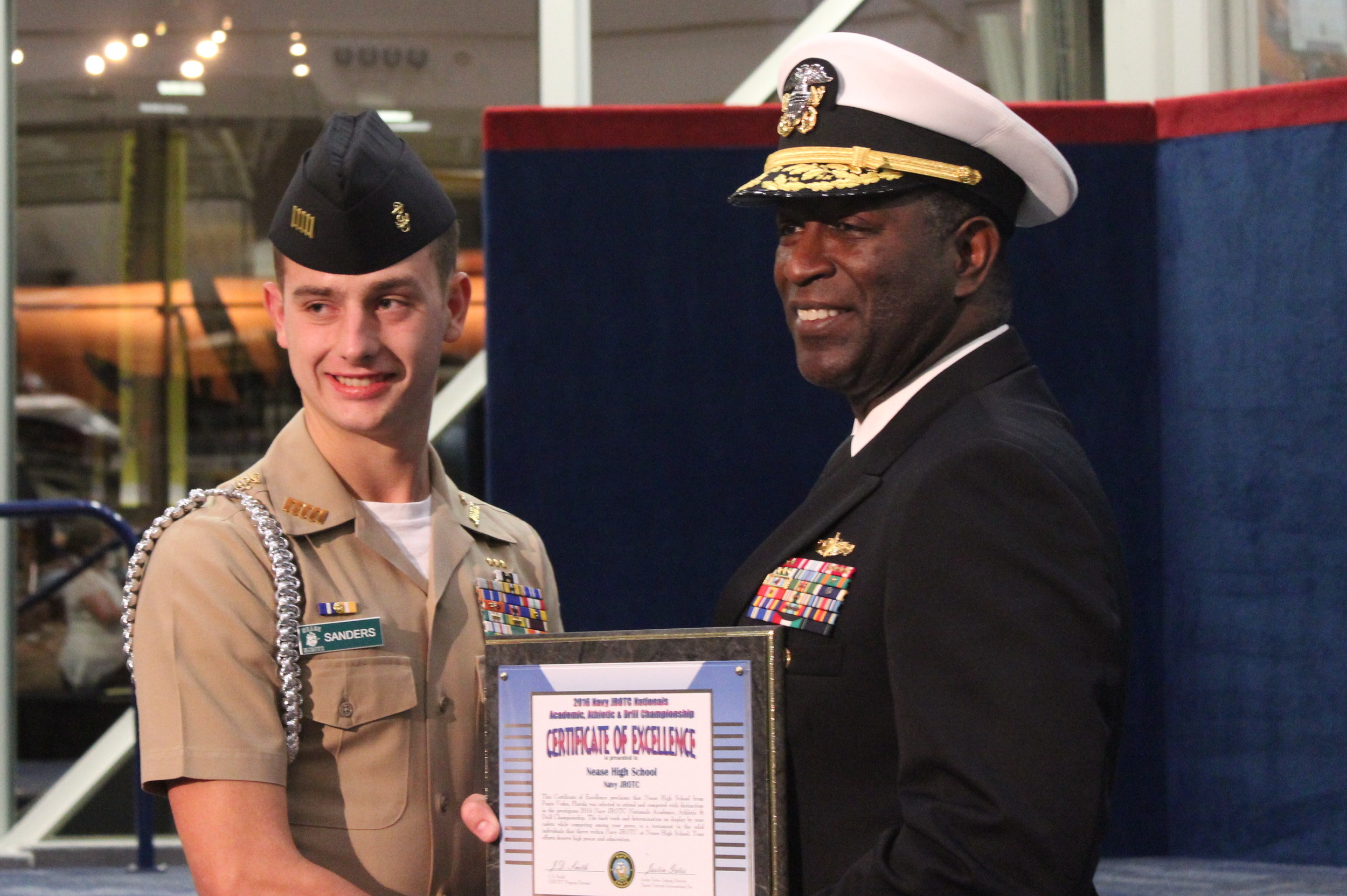 Nease JROTC ranks 6th in nation at Navy National Drill Championships
