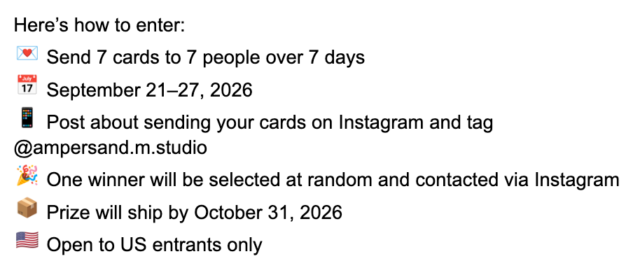 Contest information