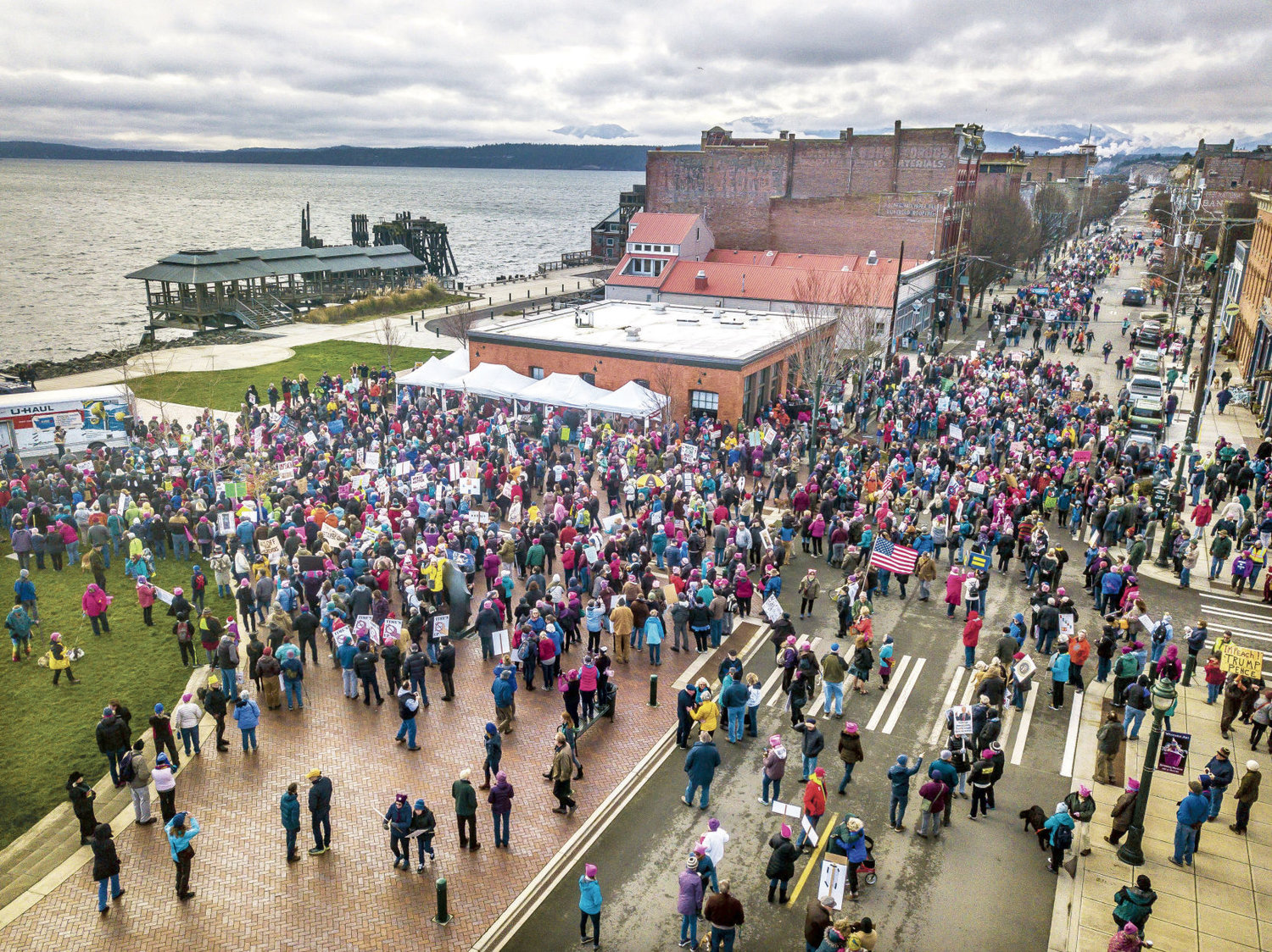 Thousands march Port Townsend Leader