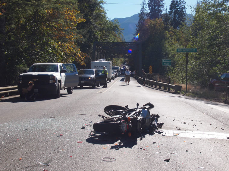 Motorcyclist injured in crash on Hwy. 101 near Quilcene Port Townsend
