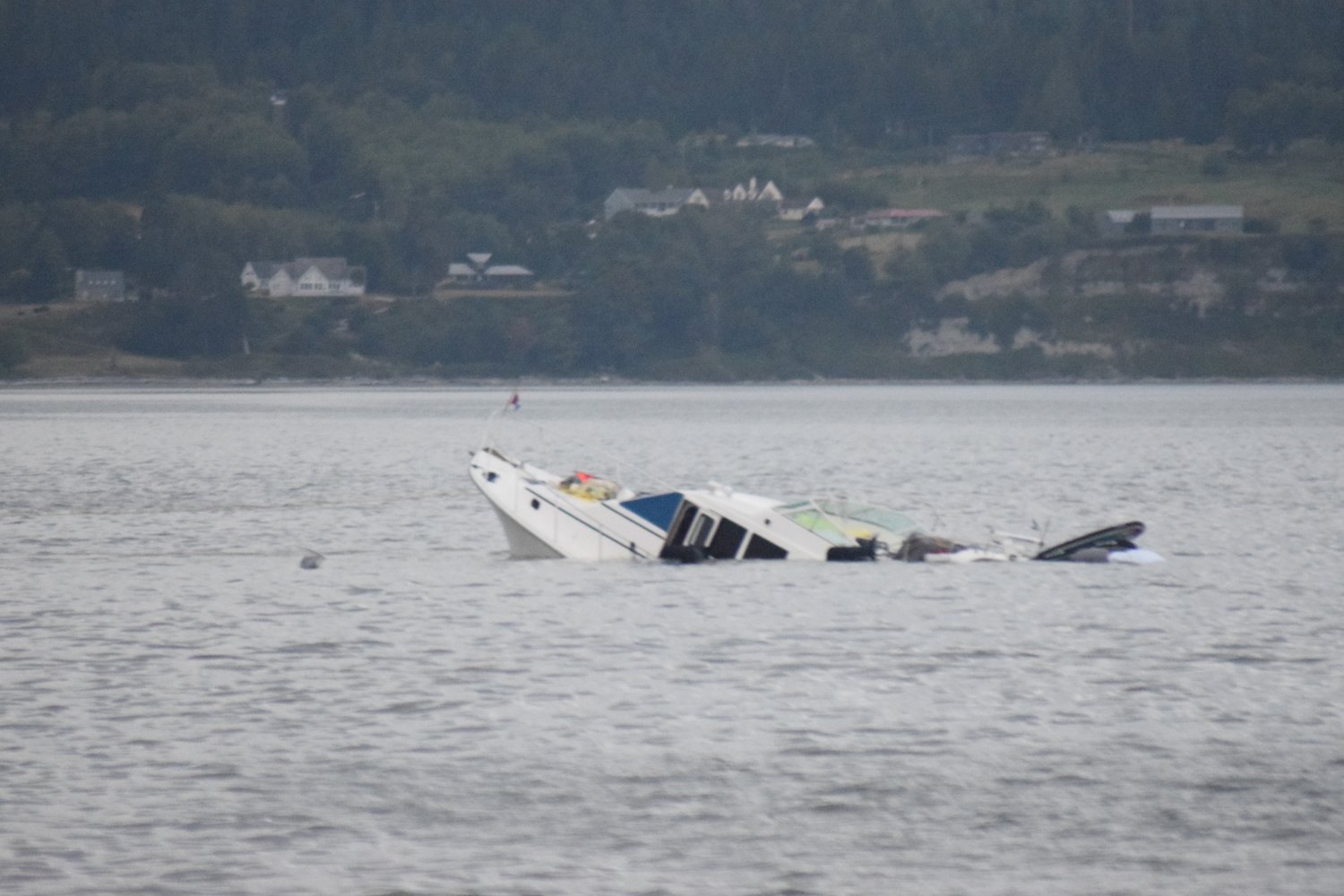 eight escape safely as yacht sinks south of hood canal