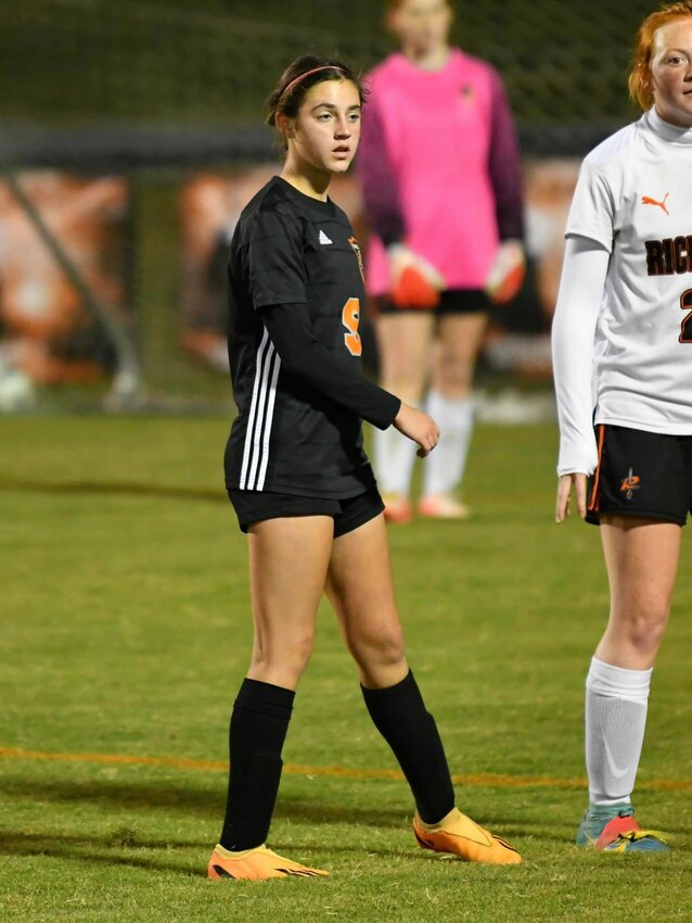 Kaylee Martin (9) scored the first two goals for Cascade on Tuesday