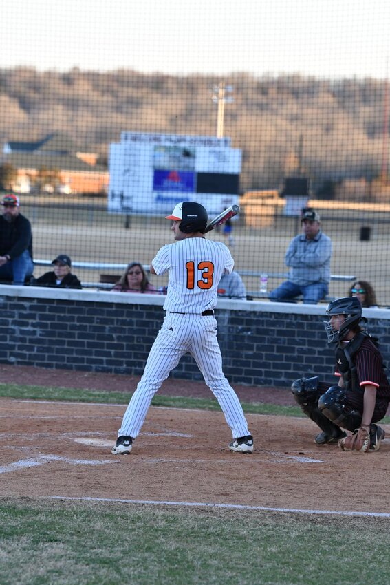 Jaxson Milliken (13) went 2-4 at the plate with a home run and three RBI in Friday's road win.