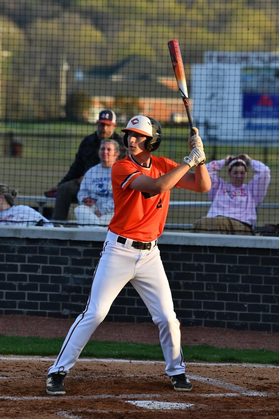 Wickey Parker (2) went 1-4 at the plate with a 2-RBI double in the sixth inning on Tuesday.