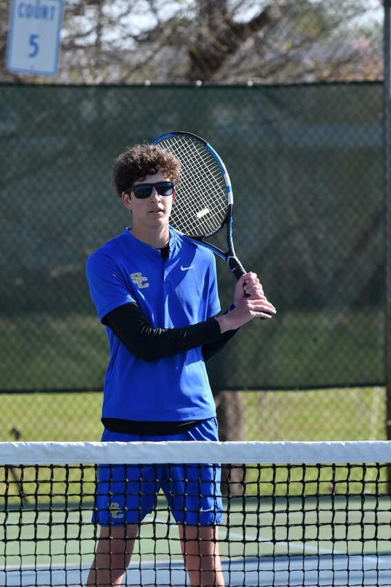 Carter Watson (pictured) won his singles match, 8-5, over Alex Fedie on Tuesday.