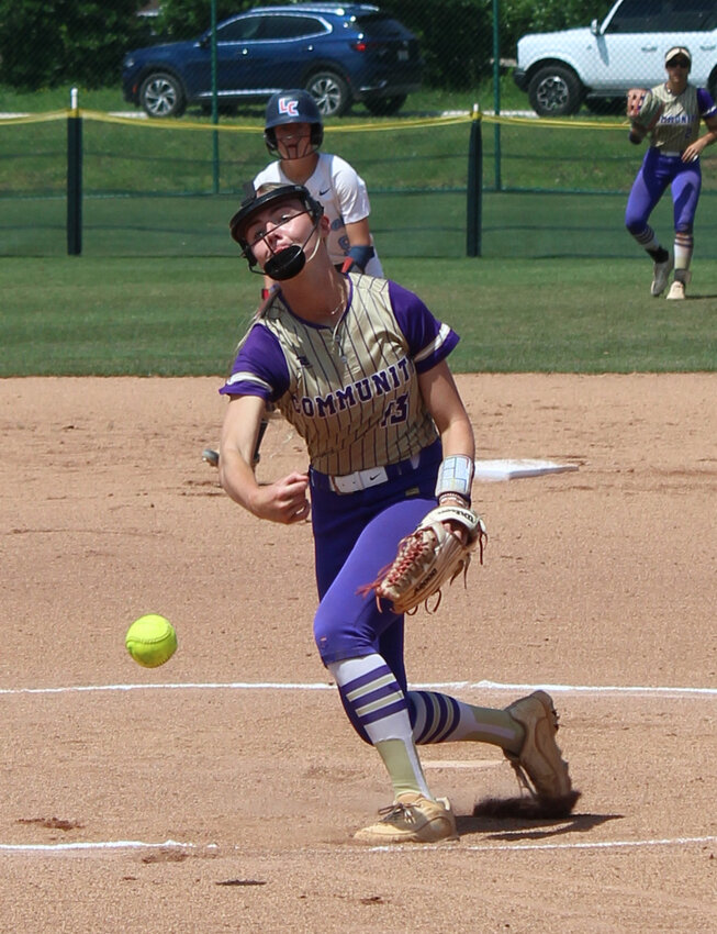 Taylar Wessner (13) got the start against Liberty Creek on Thursday, giving up just one earned run and four hits with one strikeout in 3.0 innings of work as well as going 1-2 at the plate in the final game of her career.