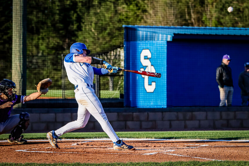 Stephen Bobo (15) launches one of his team-high 5 HRs against Columbia. The younger Bobo batted a blistering .534 with 36 RBIs and eight doubles while working a team-high 28 walks to just six strikeouts all season. He finished the year with .534/.630/.757 splits for an astronomical OPS of 1.387.
