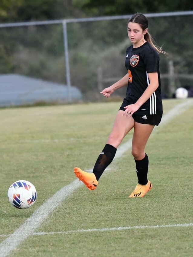 Sophomore Kaylee Martin (9) returns as the third-leading goal scorer from a year ago, finishing with eight goals and two assists in her freshman campaign.