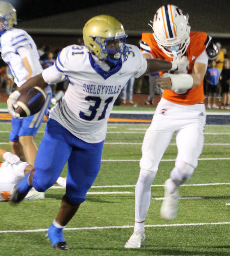 Robert Bailey (31) ran for 265 yards and 3 TDs on 31 attempts in his return at Summit after missing last week's game at Brentwood.