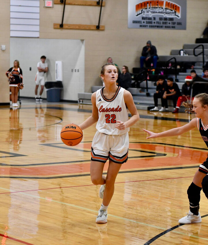 Cascade's Kaegan Young (22) was named to the 2025-26 BCAT Player of the Year Award Midseason Watchlist on Monday.