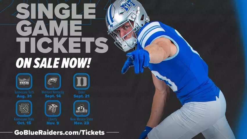 The Blue Raiders will host an ACC foe, the Duke Blue Devils, in Derek Mason's first season on September 21st.