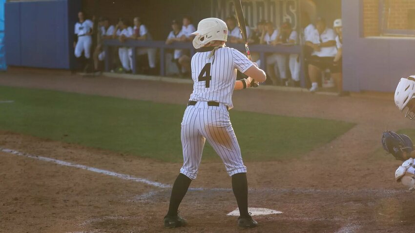 MTSU's starting second baseman, senior Ava Brooks (4), has tallied the fifth-most base hits on the team this season with 17.
