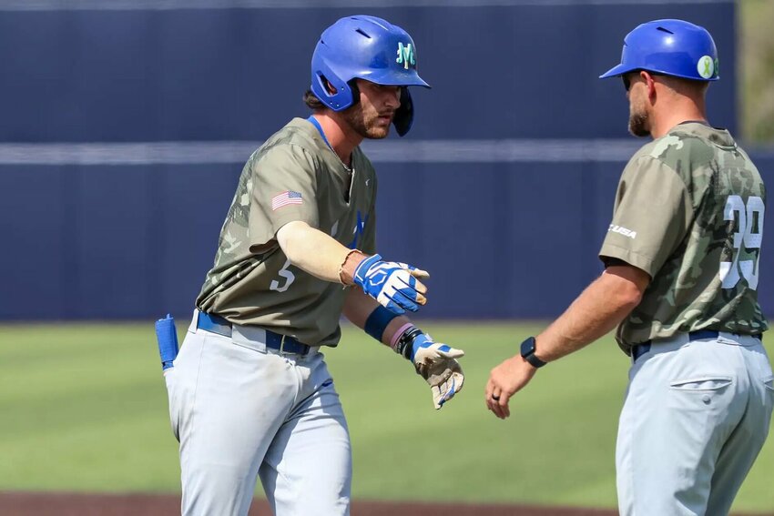 RS Sophomore Matt Wolfe (5) is batting .291/.384/.782 this season for the Blue Raiders.