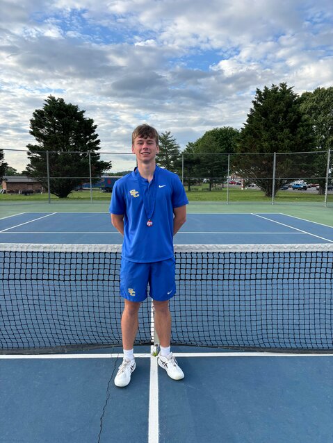 Henry Stone (pictured) clinched a spot in the Regional round after winning the District 8-AA Individual Championship on Monday, 7-5.
