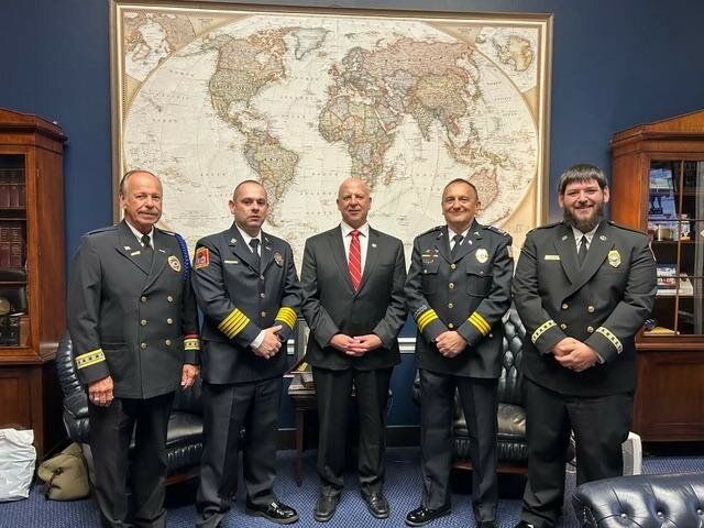 Ted Cox of Bedford County, second from left, poses with U.S. Rep. Scott Desjarlais and other EMS personnel during a recent visit to Washington, D.C. Cox has been named Advocacy Coordinator for Tennessee by the National Association of Emergency Medical Technicians (NAEMT.)