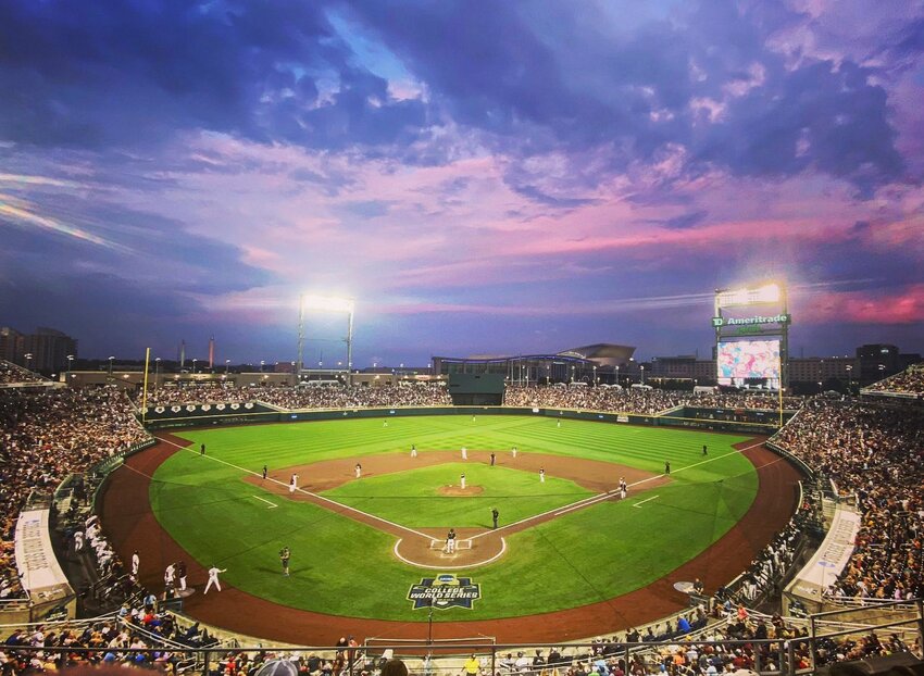 Charles Schawb Field Omaha, the site of the annual Men&rsquo;s College World Series.