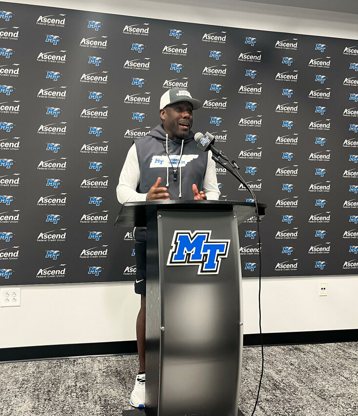 Derek Mason (pictured) speaks to the media following Tuesday's practice.