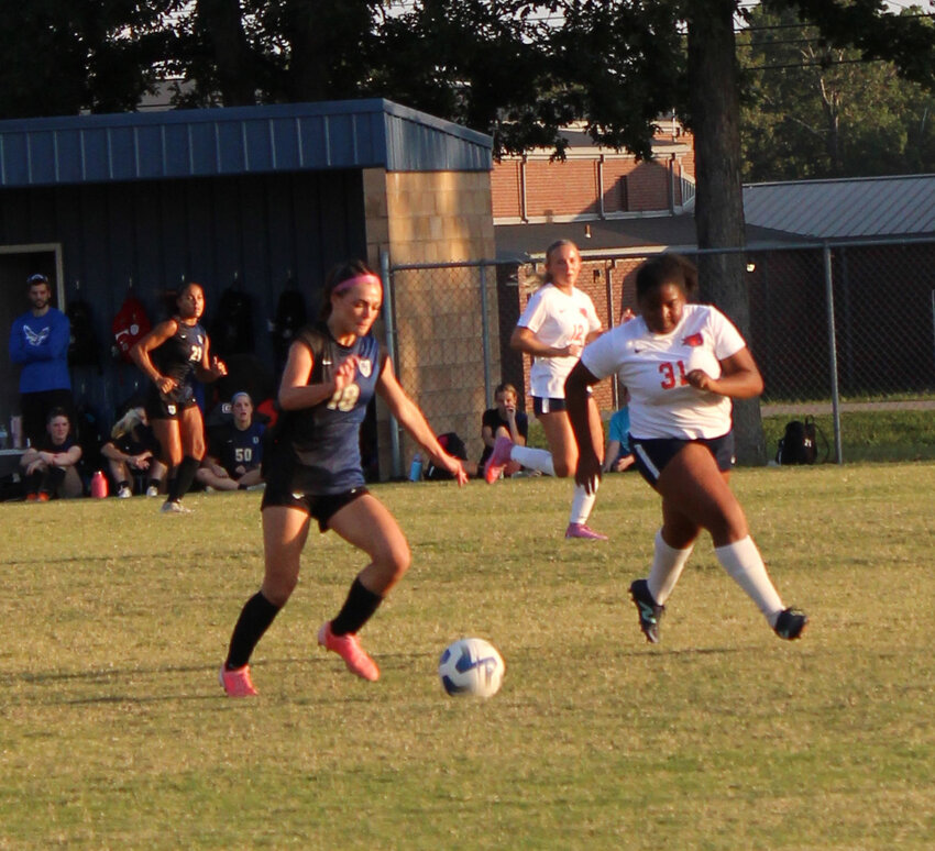 Freshman Kyler Doak (18) tallied a brace in the 3-0 win against Blackman on Tuesday night.
