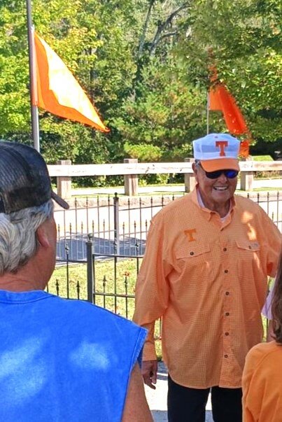 In his signature sunglasses and UT attire, Lynchburg native and Hall of Fame Fishing Professional Bill Dance returned to his hometown on Wednesday. He was honored  with having the Mulberry Creek Bridge near Jack Daniel's Visitor Center named in his honor. Several attended the ceremony and reception.