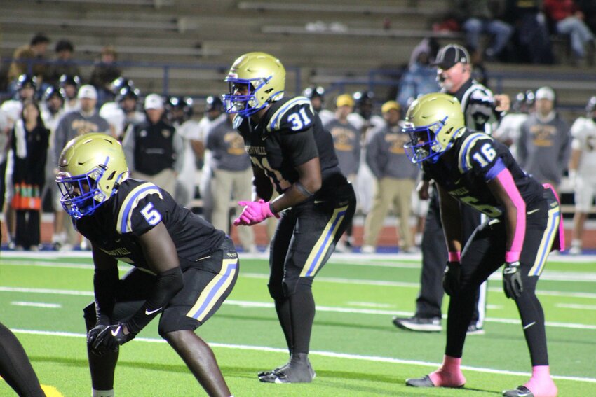 Robert Bailey (31) in the Wildcat with Torrion Mathis (16). Mathis led SCHS on the ground with 183 yards rushing and 3 TDs in Thursday's win over Hendersonville while Bailey ran for 103 yards and another TD himself.