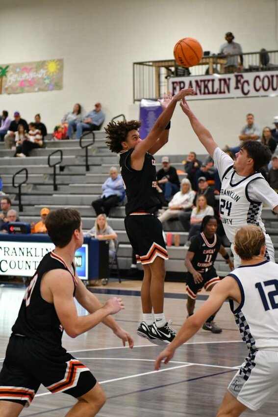 Kaleb Kelso (5) led all scorers with 16 points to begin his senior year, leading Cascade to a 38-point season-opening victory on Tuesday.