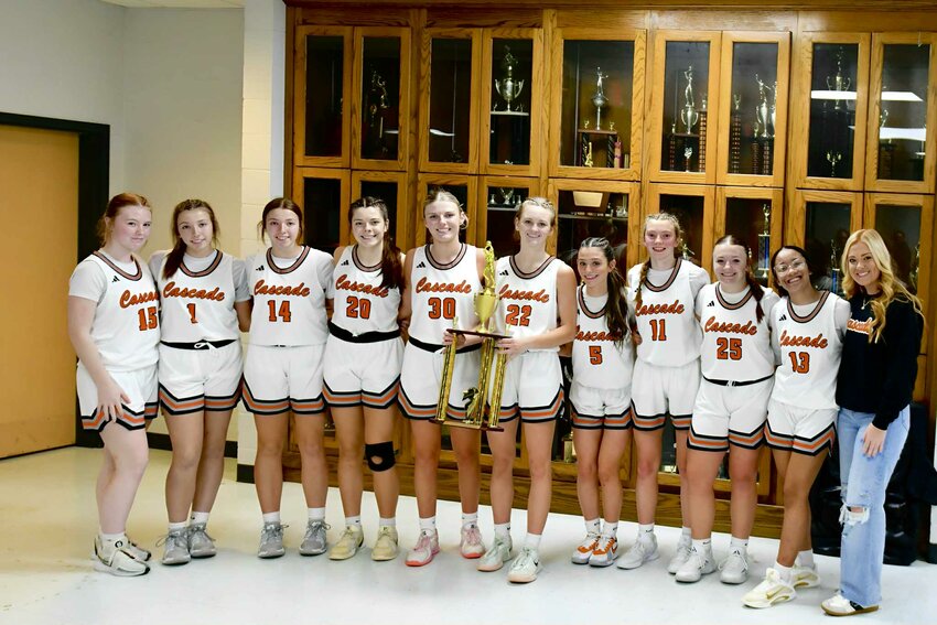 The Cascade Lady Champions won the 2025 Cornersville Thanksgiving Tournament after pulling away from Hickman County on Wednesday, 58-46.