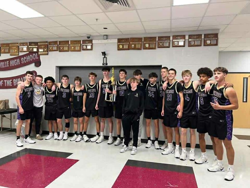 The Community Vikings took home first place at the Cornersville Thanksgiving Tournament on Wednesday after taking down Grace Christian-Franklin in a 75-66 win.