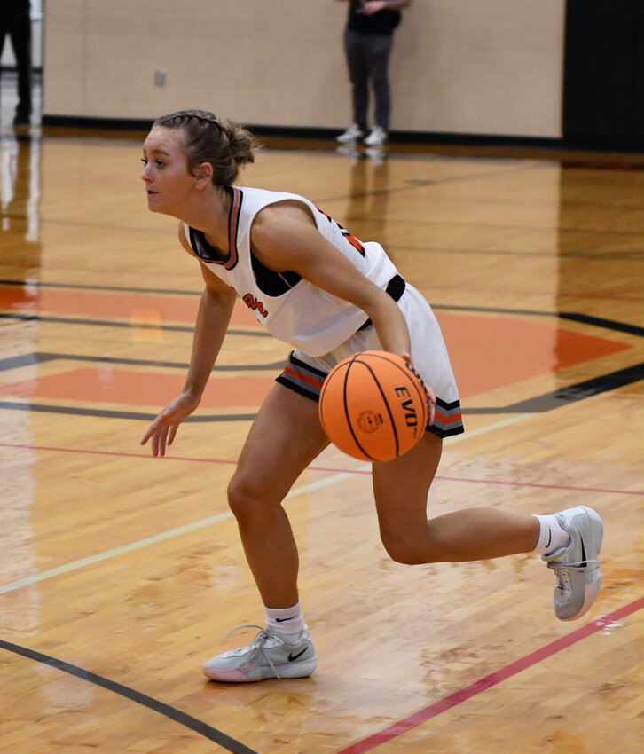 Cascade's Kaegan Young (22) became Cascade's all-time career leading scorer after her 20-point performance on Saturday, surpassing Mark Gilmore's 45-year old record of 1,495 points set in 1981. Young now sits at 1,506 points for her career, becoming the first person at Cascade to surpass 1,500 career points.