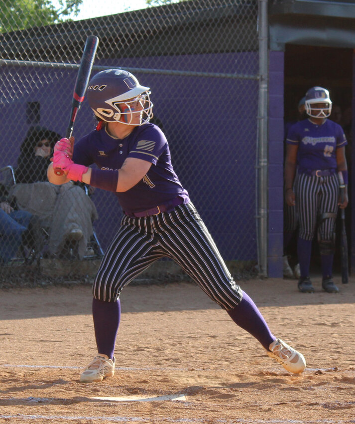 Community's Haylee Webb (1) went 4-for-5 at the plate with three RBIs, including the game-winning RBI-single to walk off Eagleville on Wednesday.