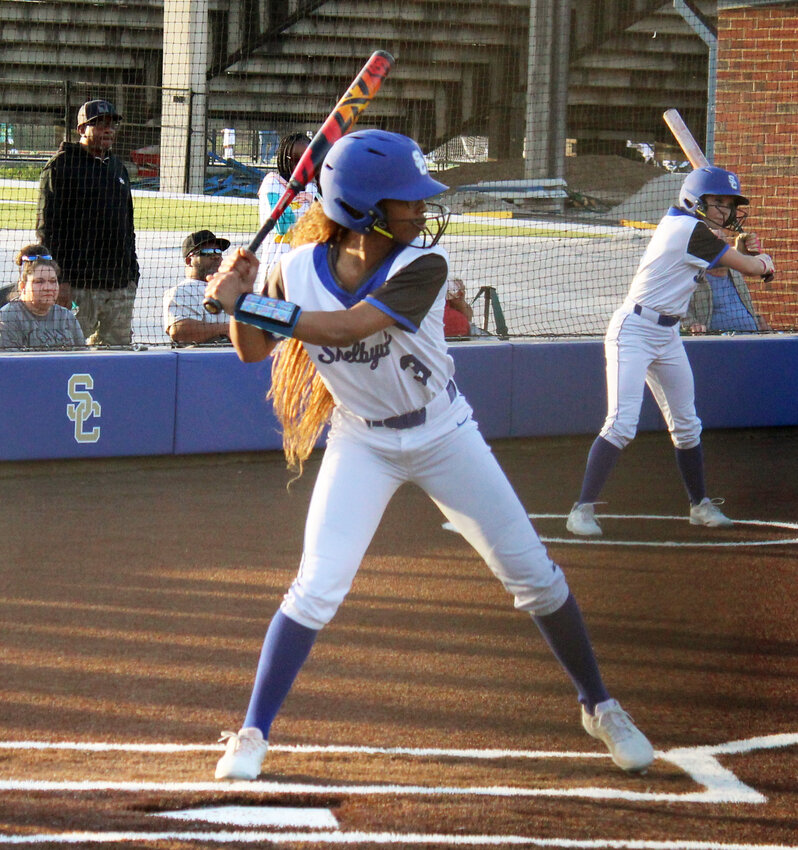 Shelbyville Central's Janiya Leslie (3) went 3-for-4 at the plate in Thursday's win at Cornersville. Leslie launched a home run, smacked two doubles, and drove home three runs in total against the Lady Bulldogs.