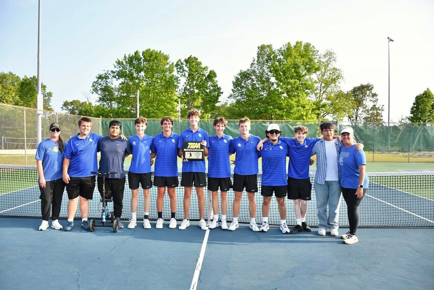 The Golden Eagles Tennis team won their first District Championship since 2014 after taking down Lawrenceburg on Monday.