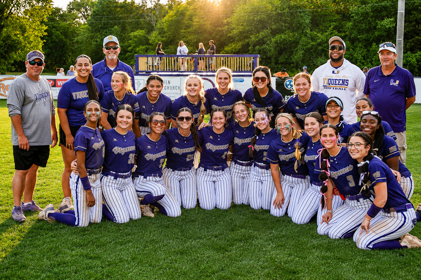 The 2026 Community Viqueens after clinching their spot in the TSSAA Class AA Softball State Tournament on Friday evening.