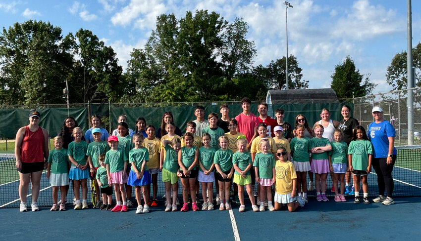 Shelbyville Central hosted its 11th-annual Youth Tennis Camp in partnership with the Shelbyville Recreation Center this week, led by SCHS' Head Coach Allison Smith (Far right).