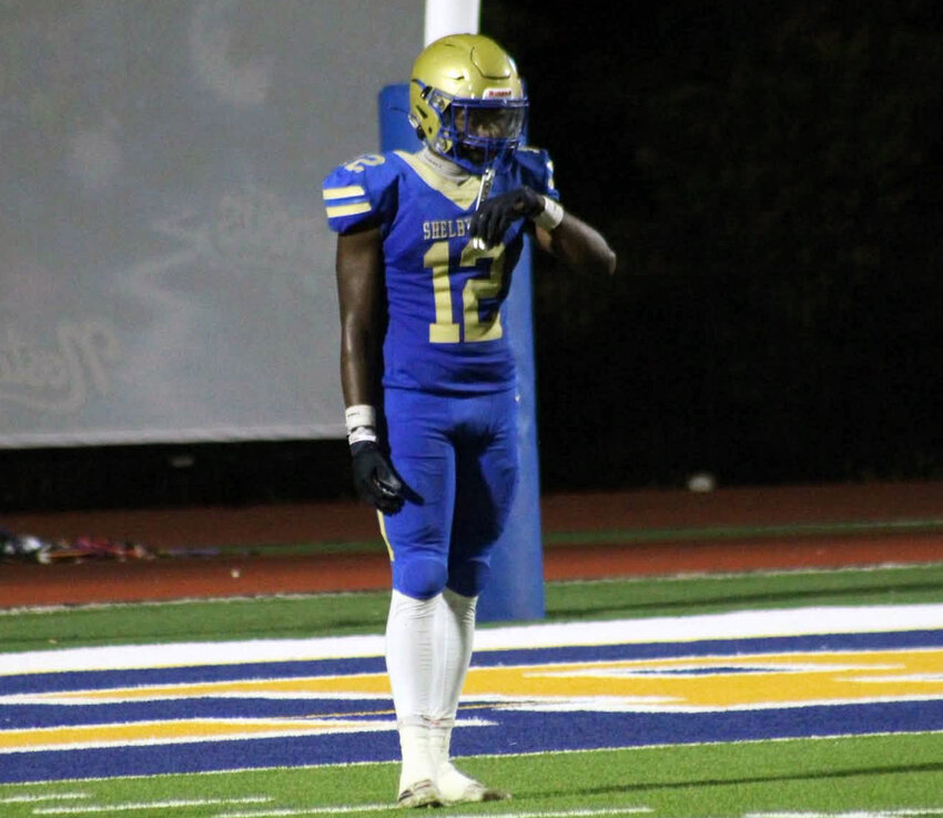 Shelbyville Central's Laron Brown (12) recorded a 74-yard touchdown run in the first half of Friday's loss to Brentwood. Brown finished with 90 yards rushing and one touchdown on five carries.