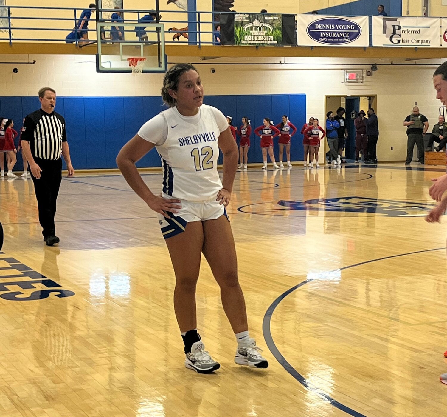 Lily Brown (12) scored 19 points in the loss to Warren County.