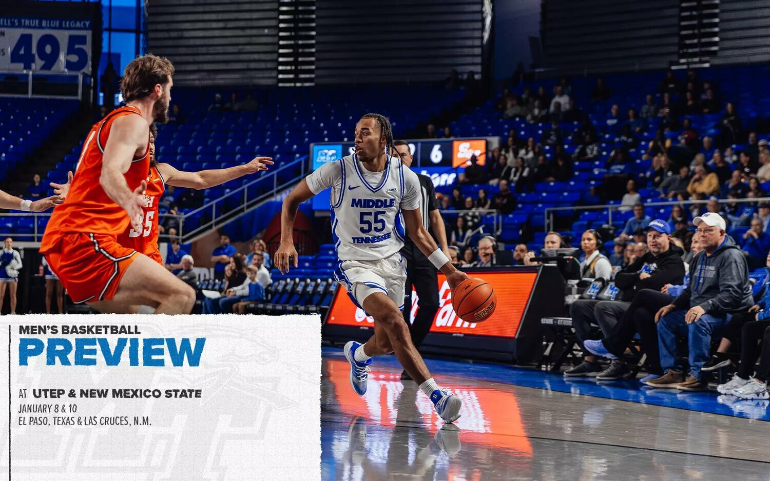 MTSU Men's Basketball ventures west to play UTEP, New Mexico State