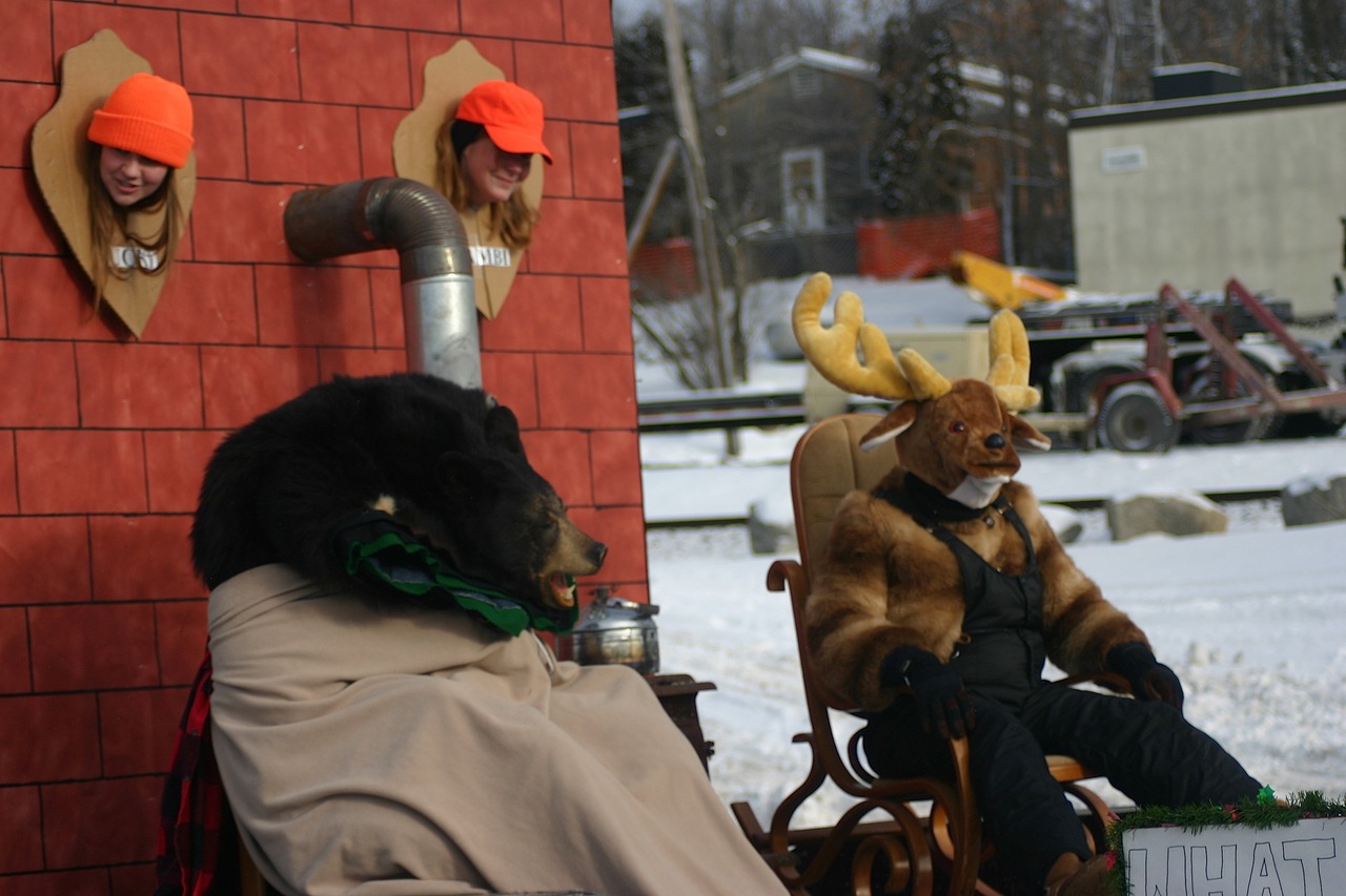 The Gateway Lodge & Suites’ entry “Great Hunting Season” that depicted animals as the hunters and humans as the trophies took top honors in the Snow City parade, winning $150.