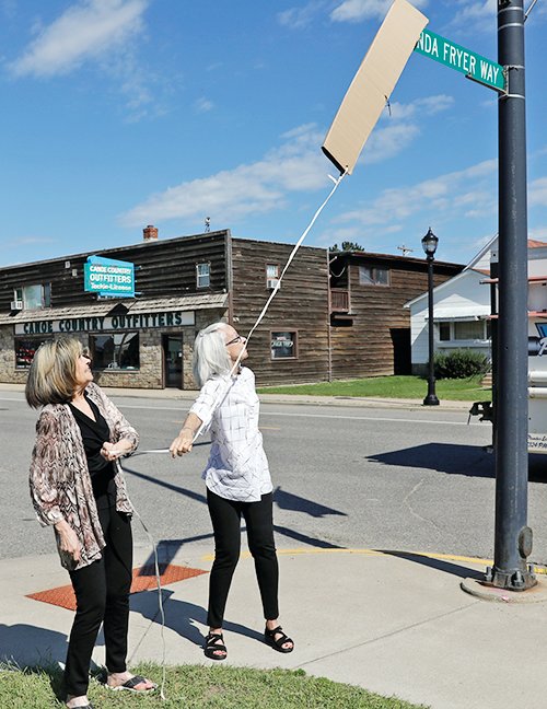 Linda Fryer Way dedicated in Ely - The Timberjay - Vimarsana News