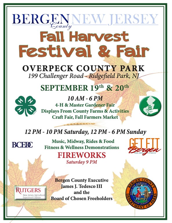 Bergen County Fall Harvest Festival & Fair to Take Place Saturday and